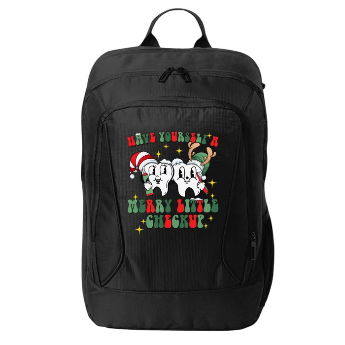 Have Yourself A Merry Little Christmas Teeth Detal Hygenist City Backpack