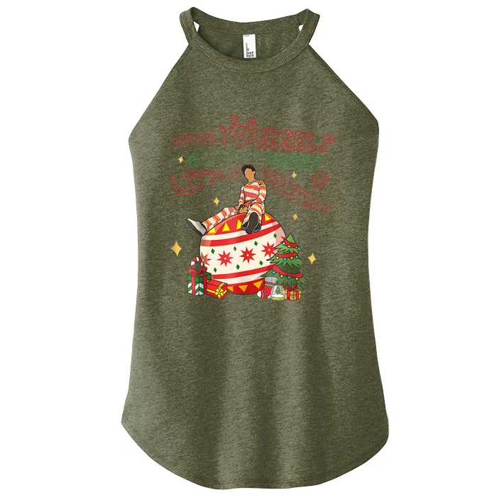 Have Yourself A Harry Little Christmas Women’s Perfect Tri Rocker Tank