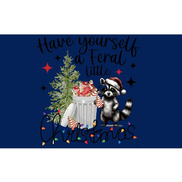 Have Yourself A Feral Little Christmas Raccoon Little Debbie Bumper Sticker