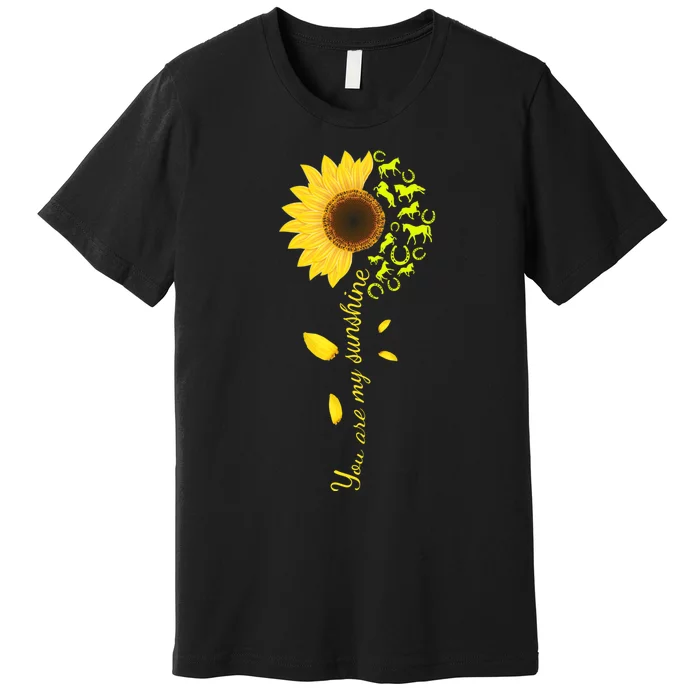 Horse You Are My Sunshine Horse Lover Premium T-Shirt