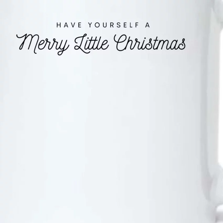 Have Yourself A Merry Little Christmas Retro Christmas Gift Black Color Changing Mug