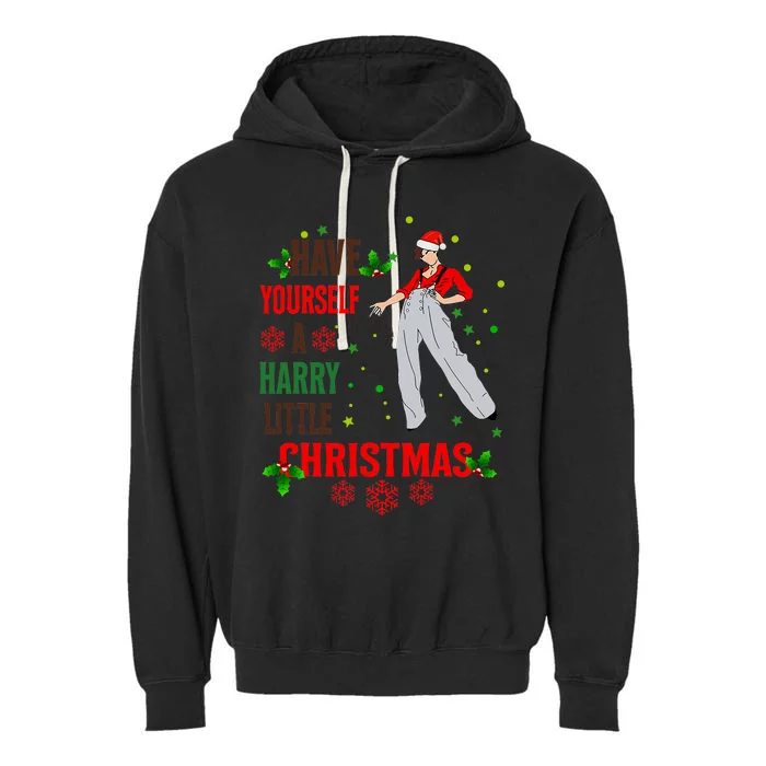 Have Yourself A Harry Little Christmas Xmas Gift Garment-Dyed Fleece Hoodie