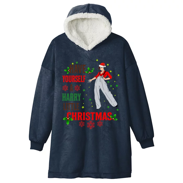 Have Yourself A Harry Little Christmas Xmas Gift Hooded Wearable Blanket