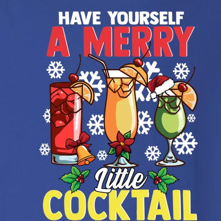 Have Yourself A Merry Little Cocktail Christmas Gift Toddler Long Sleeve Shirt