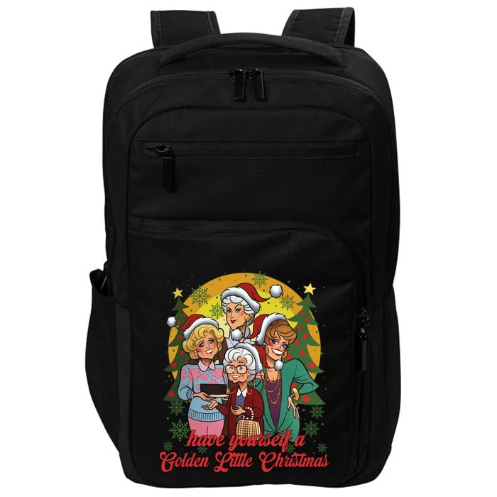 Have Yourself A Golden Little Christmas Happy Holiday Season Impact Tech Backpack