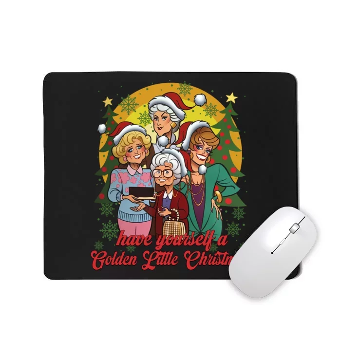 Have Yourself A Golden Little Christmas Happy Holiday Season Mousepad