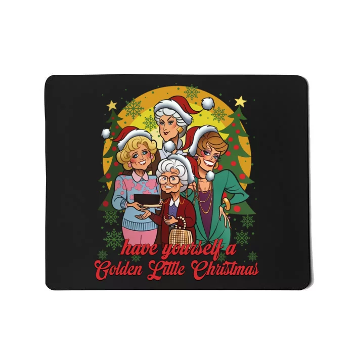 Have Yourself A Golden Little Christmas Happy Holiday Season Mousepad