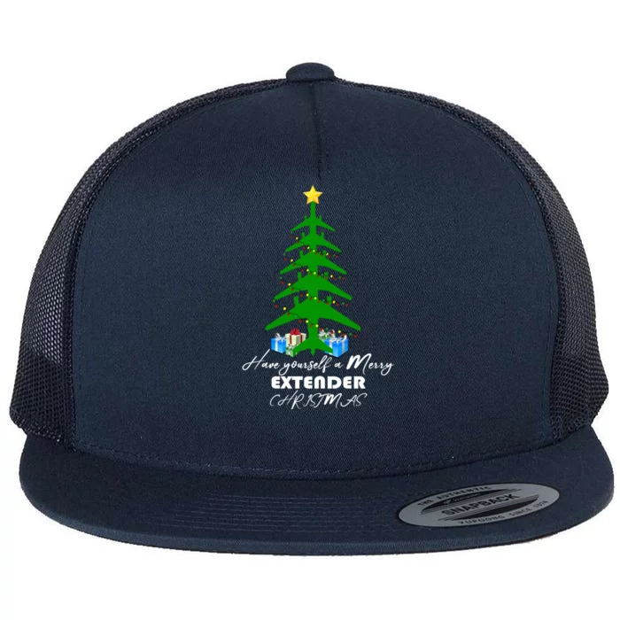 Have Yourself A Merry Extender Christmas Gift Flat Bill Trucker Hat