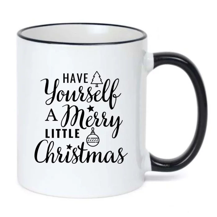 Have Yourself A Merry Little Christmas Gift Black Color Changing Mug