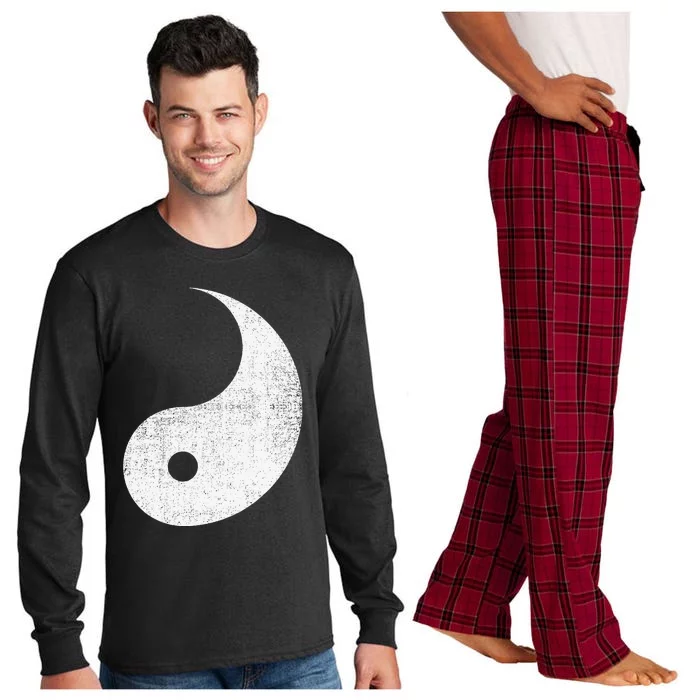 Halloween Yin And Yang Matching Couples White Costume Long Sleeve Pajama Set