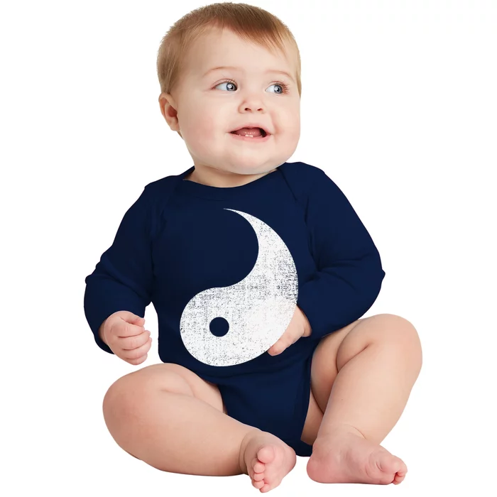 Halloween Yin And Yang Matching Couples White Costume Baby Long Sleeve Bodysuit