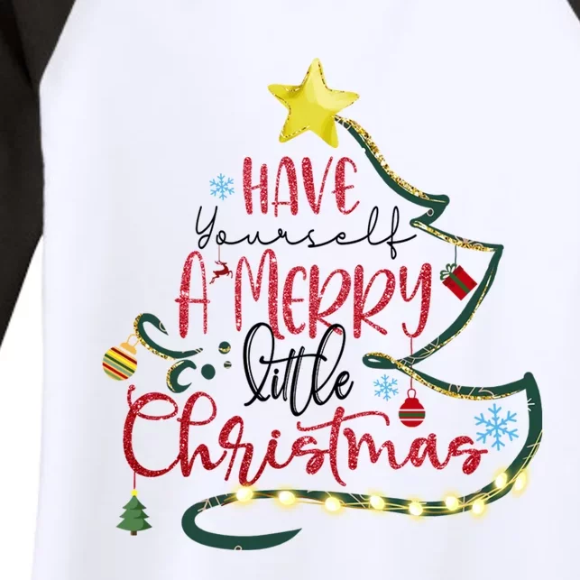 Have Yourself A Merry Little Christmas Women's Tri-Blend 3/4-Sleeve Raglan Shirt