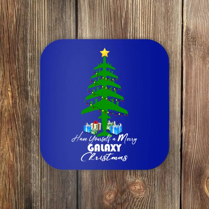 Have Yourself A Merry Galaxy Christmas Gift Coaster