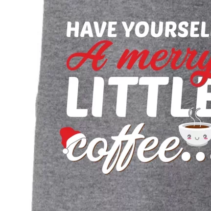 Have Yourself A Merry Little Coffee Christmas Santa Caffeine Gift Doggie 3-End Fleece Hoodie