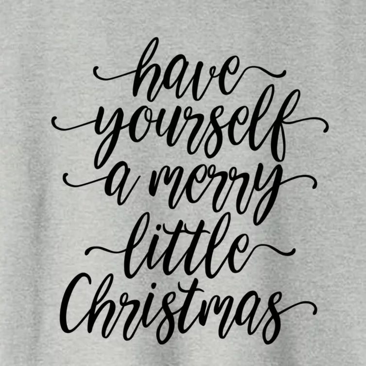 Have Yourself A Merry Little Christmas Sweater Jumper Cute Gift Women's Crop Top Tee