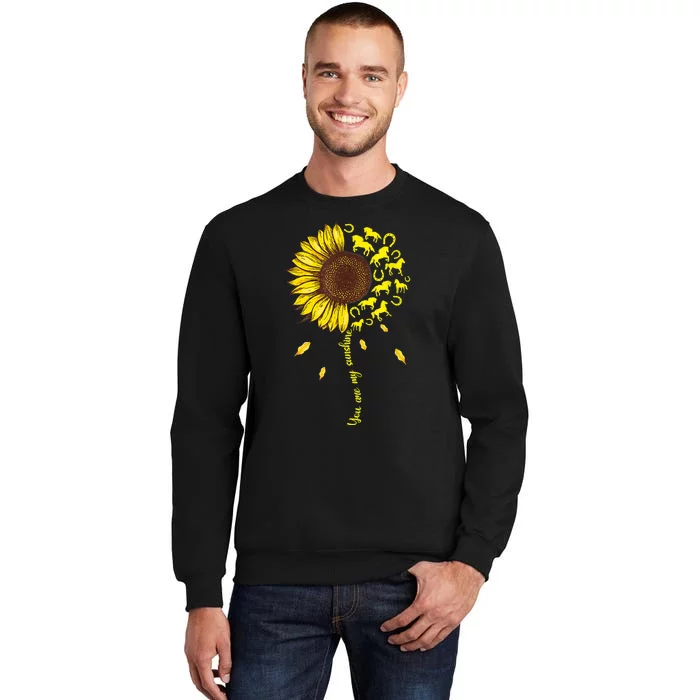 Horse You Are My Sunshine Horse Lover Tall Sweatshirt