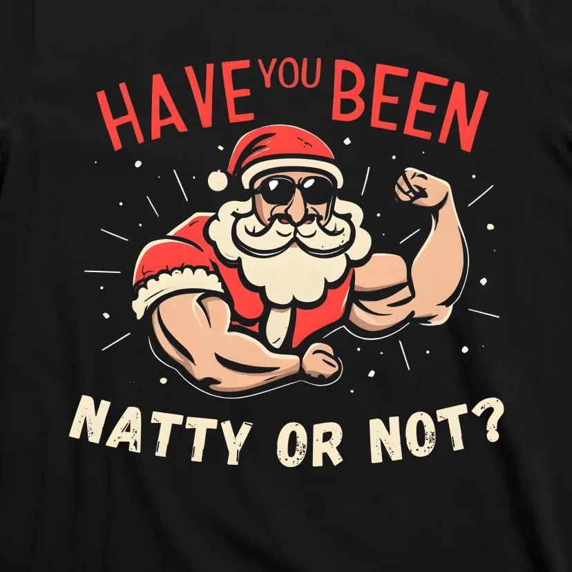 Have You Been Natty Or Christmas Not Santa Workout T-Shirt