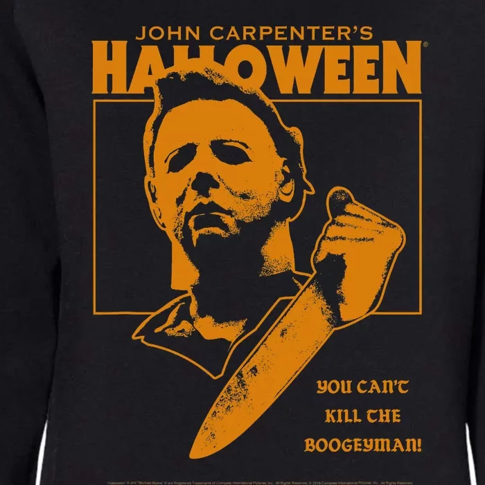 Halloween You Cant Kill The Boogeyman! Womens California Wash Sweatshirt