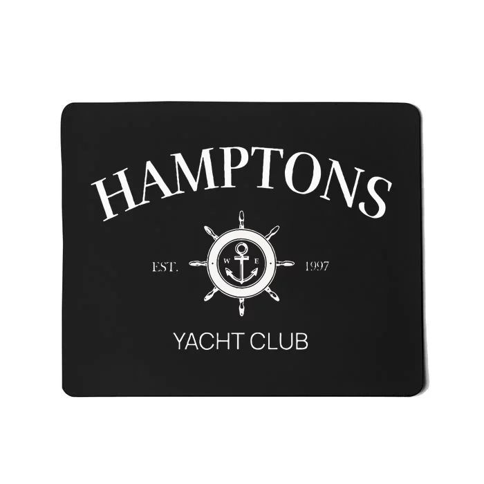 Hamptons Yacht Club Vintage Tennis Crewneck Preppy Aesthetic Mousepad