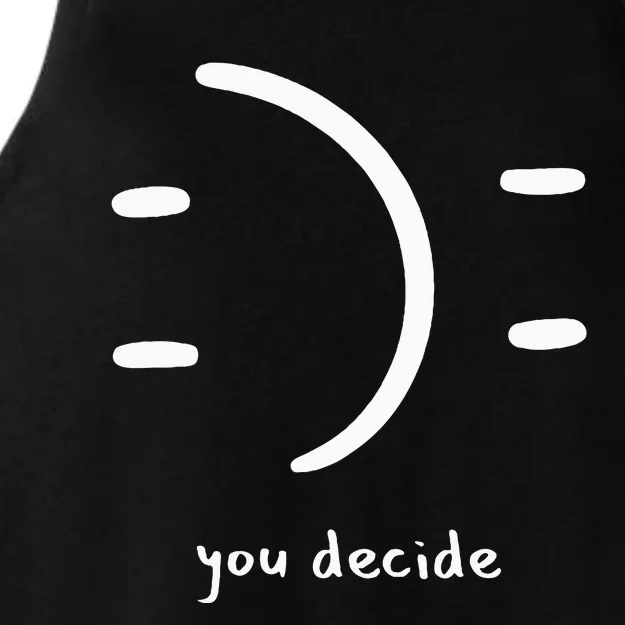 Happiness You Choose Mental Health Recovery Joy Ladies Tri-Blend Wicking Tank