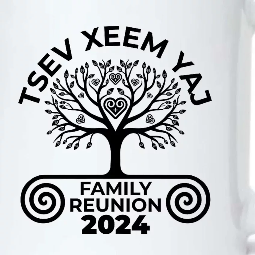 Hmong Yang Family Reunion 2024 Urban Spirits Apparel Black Color Changing Mug