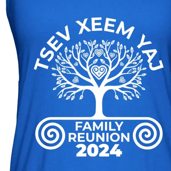 Hmong Yang Family Reunion 2024 Urban Spirits Apparel Ladies Essential Flowy Tank