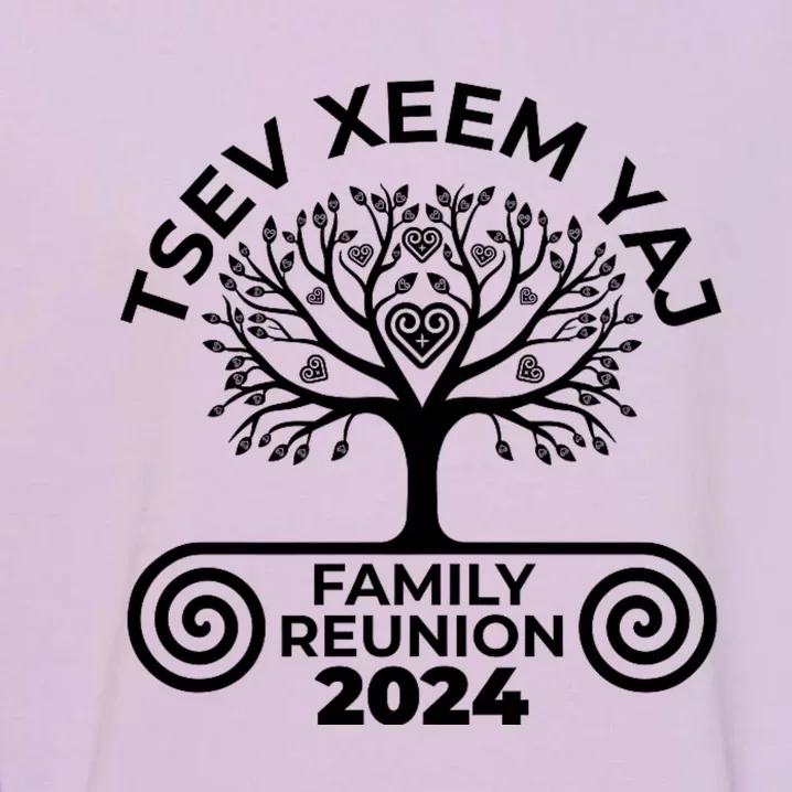 Hmong Yang Family Reunion 2024 Urban Spirits Apparel Garment-Dyed Sweatshirt