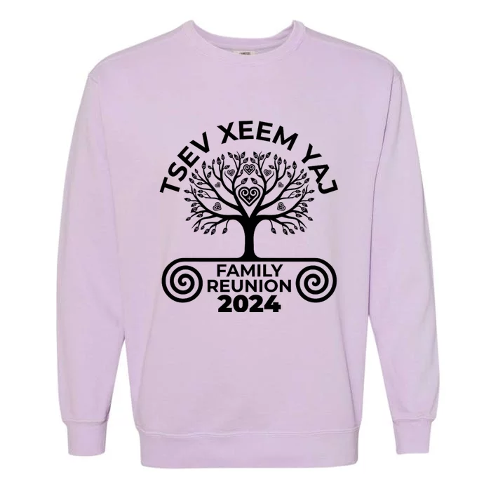 Hmong Yang Family Reunion 2024 Urban Spirits Apparel Garment-Dyed Sweatshirt