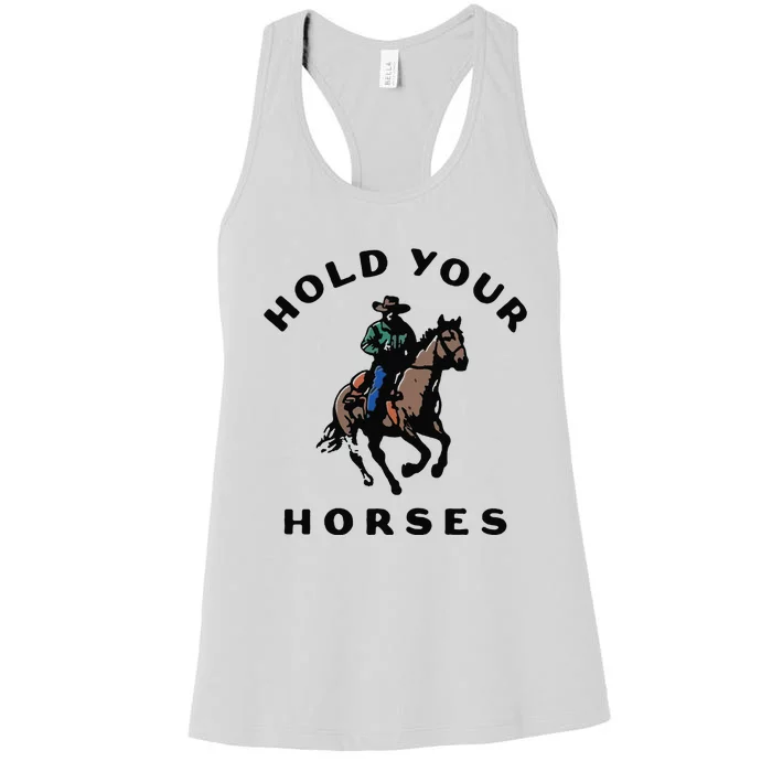 Hold Your Horse Vintage Women's Racerback Tank