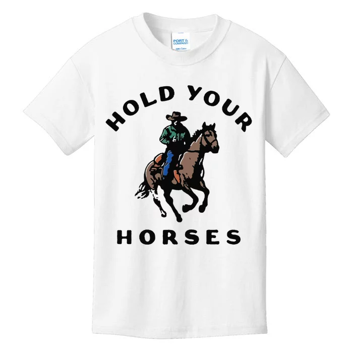 Hold Your Horse Vintage Kids T-Shirt