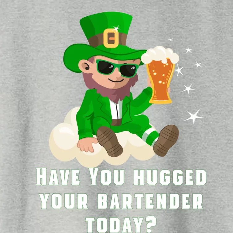 Have You Hugged Your Bartender Today? St Patricks Day Gift Women's Crop Top Tee