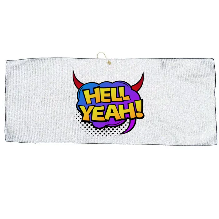 Hell Yeah Large Microfiber Waffle Golf Towel