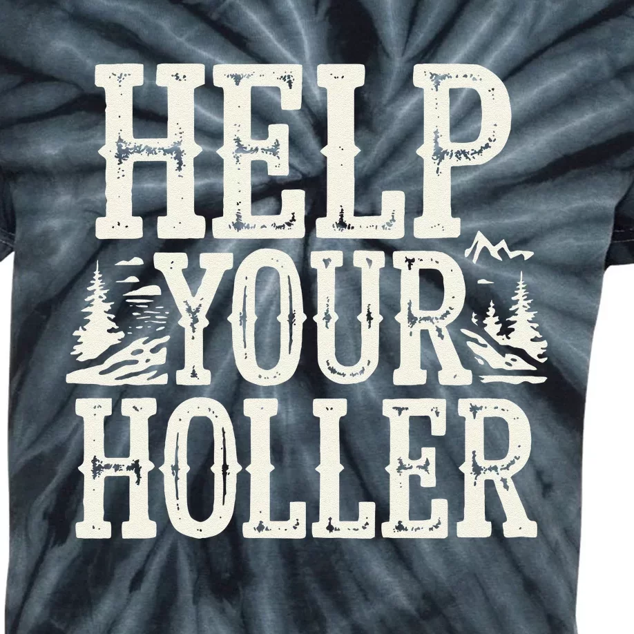 Help Your Holler – Support Appalachia Neighbors Kids Tie-Dye T-Shirt