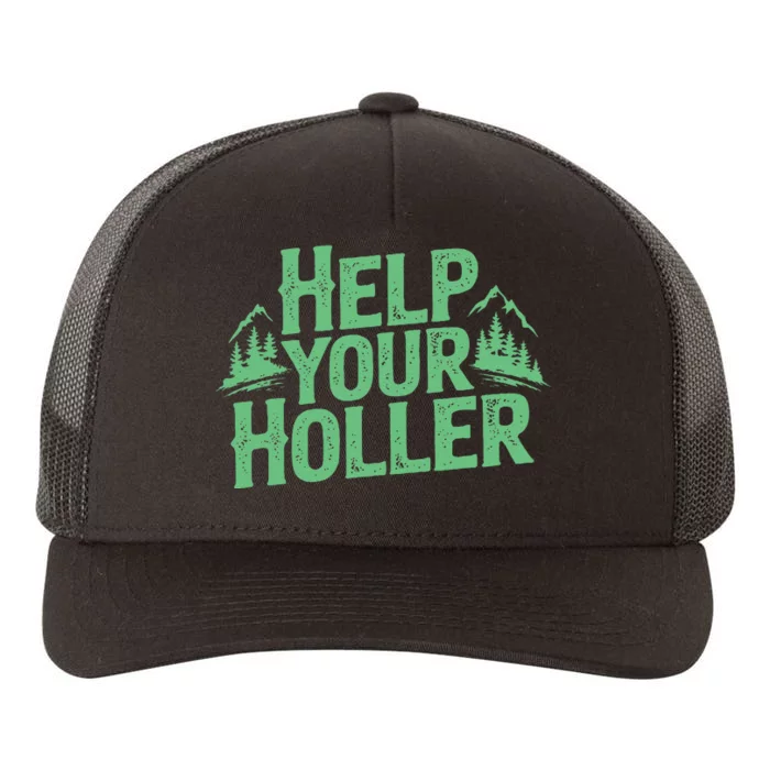 Help Your Holler – Support Appalachia Neighbors Yupoong Adult 5-Panel Trucker Hat