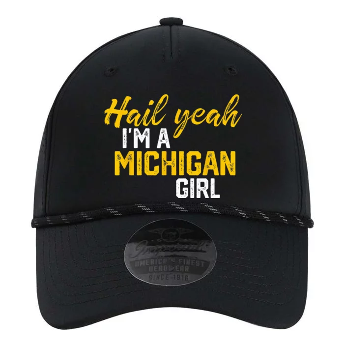 Hail Yeah Im A Michigan Michigan For Women Performance The Dyno Cap