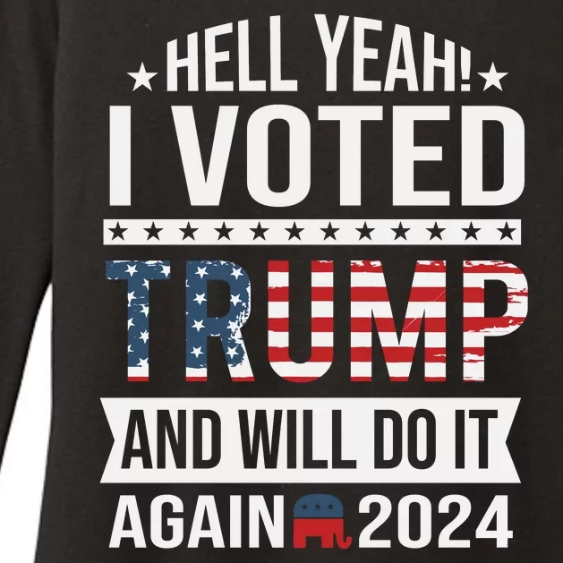 Hell Yeah! I Voted Trump Womens CVC Long Sleeve Shirt