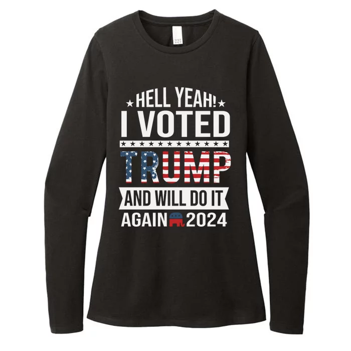 Hell Yeah! I Voted Trump Womens CVC Long Sleeve Shirt