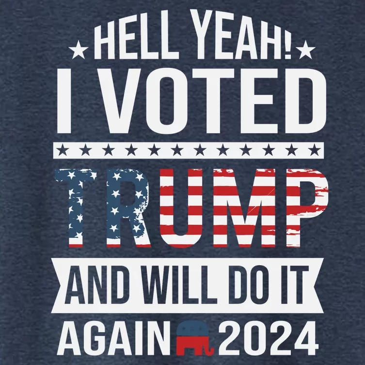 Hell Yeah! I Voted Trump Women's Crop Top Tee