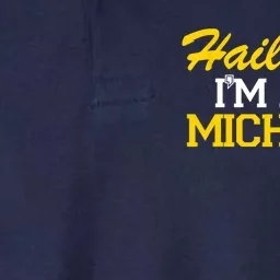 Hail Yeah I'm A Michigan Girl Softstyle Adult Sport Polo