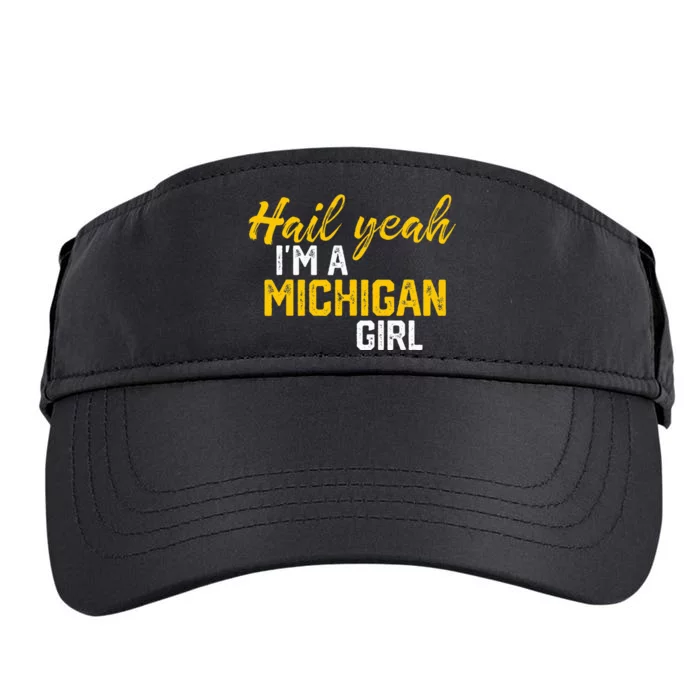 Hail Yeah I'm a Michigan Michigan Adult Drive Performance Visor