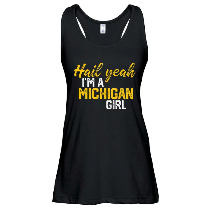 Hail Yeah I'm a Michigan Michigan Ladies Essential Flowy Tank