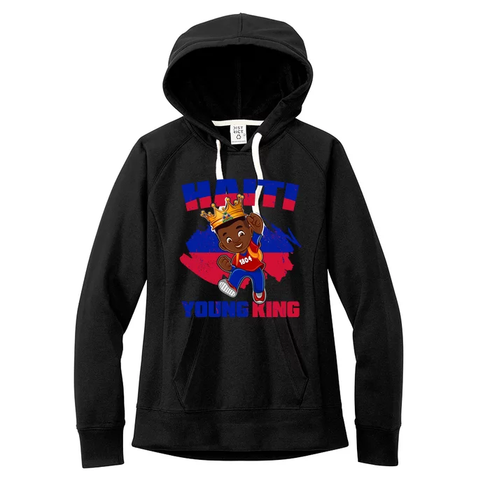 Haiti Young King 1804 Haiti Haitian Independence Women's Fleece Hoodie