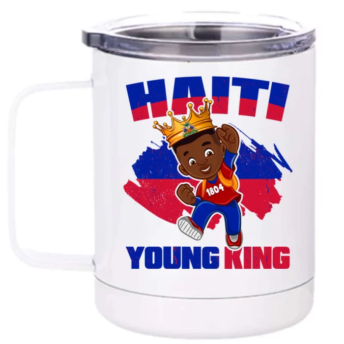 Haiti Young King 1804 Haiti Haitian Independence Front & Back 12oz Stainless Steel Tumbler Cup