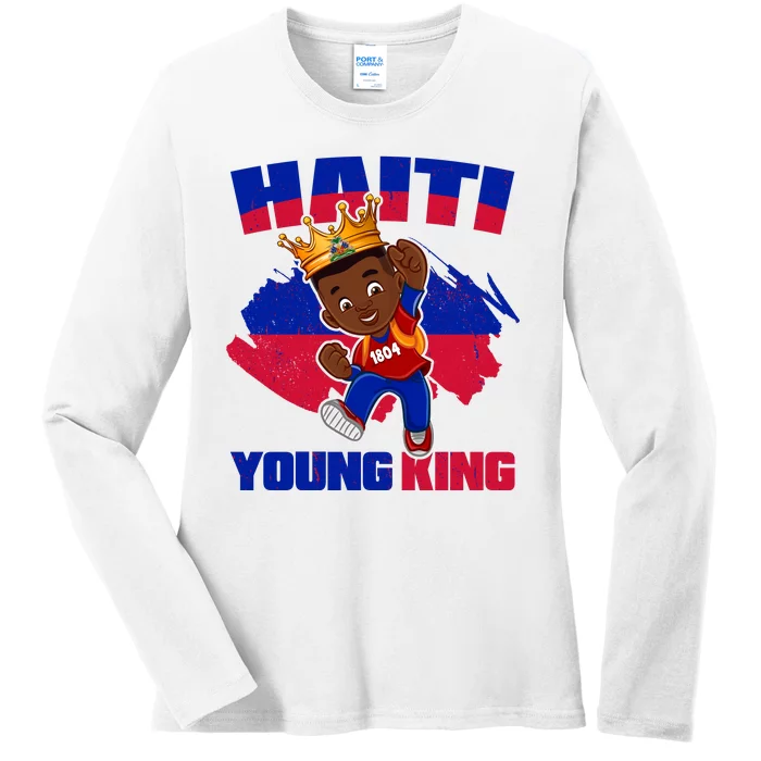 Haiti Young King 1804 Haiti Haitian Independence Ladies Long Sleeve Shirt