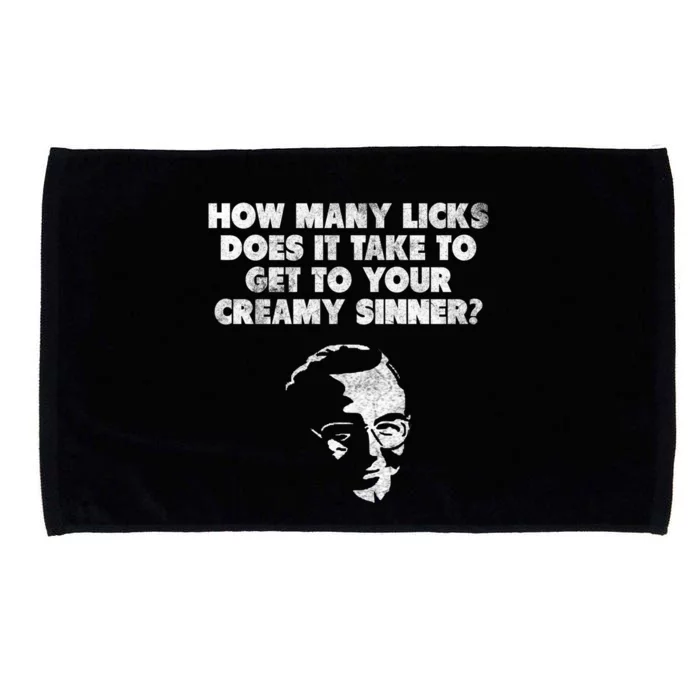 How Y Licks Does It Take To Get To Your Creamy Sinner? Great Gift Microfiber Hand Towel