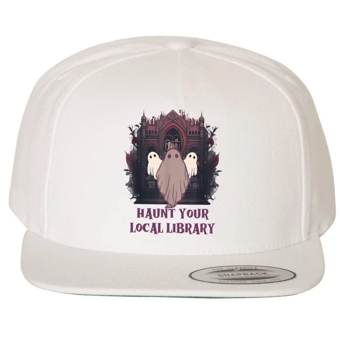 Haunt Your Local Library Wool Snapback Cap