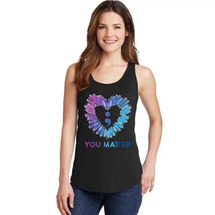 Heart You Matter 988 Suicide Prevention Awareness Ladies Essential Tank