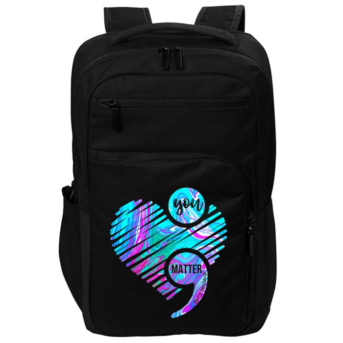 Heart You Matter Don't Let Story End Suicide Prevention Impact Tech Backpack