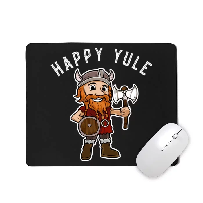 Happy Yule Norse Viking Pagan Christmas Mousepad