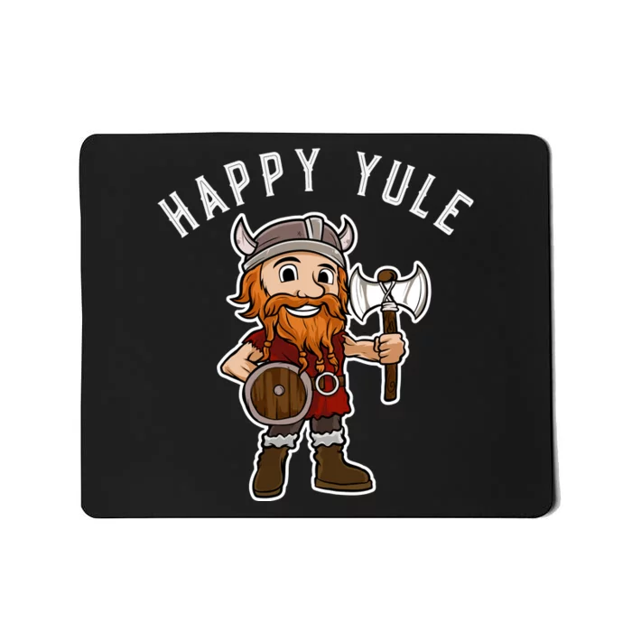 Happy Yule Norse Viking Pagan Christmas Mousepad